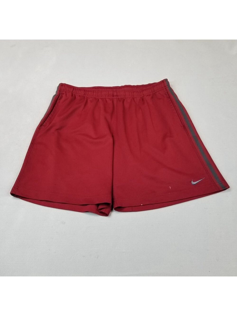 Nike Athletic Shorts Mens Size XL Red Polyester Swoosh Y2K